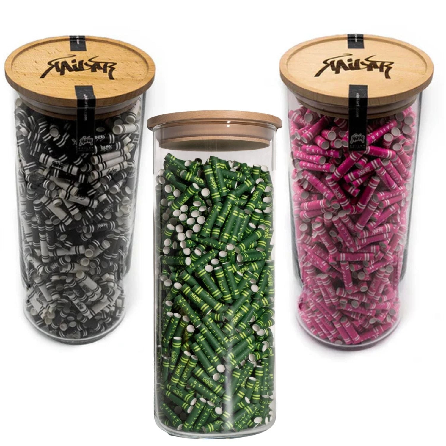 Aktivkohlefilter Cellulose Slim 6mm 825er Glas (Mixed/Pink/Green) Kailar